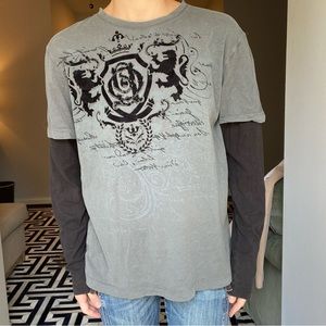 Felted Old School Long Sleeve Stacked Shirt